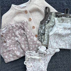 Jamie Kay Lot of 6 Items 0-3, 3-6, and 6-12